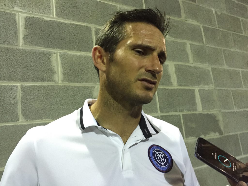 De vorbă cu Frank Lampard după meciul dintre NYC FC și DC United.