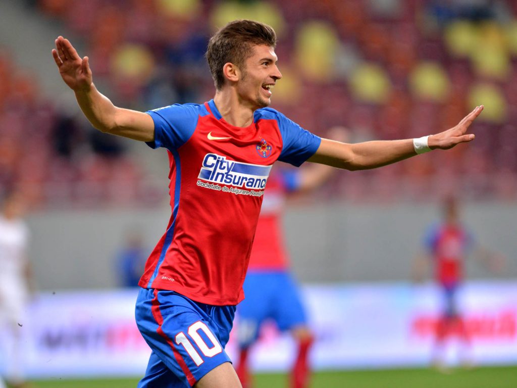 Florin Tanase după golul marcat celor de la CFR Cluj. Foto: Sportpictures.eu