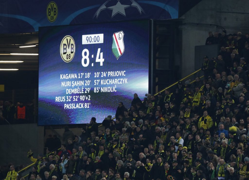 Dortmund - Legia 8-4